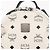 MCM Vicetos Logogram Backpack PVC Leather White Silver Auth kk581 Silvery - view 16