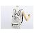 MCM Vicetos Logogram Backpack PVC Leather White Silver Auth kk581 Silvery - view 24