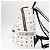 MCM Vicetos Logogram Backpack PVC Leather White Silver Auth kk581 Silvery - view 4
