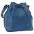 Noe LOUIS VUITTON Schultertasche Petit Noé Epi Blau M44105 LV Auth ka741