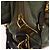 Bolsa de Ombro PRADA Nylon Verde Ouro Auth 155214 Dourado - vista 10