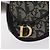 Christian Dior Trotter Canvas Satteltasche Navy Gold Auth 157216 Golden Marineblau - Ansicht 12