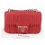 PRADA Borsa a Spalla in Pelle Nappa Goful con Catena Rossa Argento Auth 157786 Rosso - vista 12