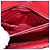 PRADA Borsa a Spalla in Pelle Nappa Goful con Catena Rossa Argento Auth 157786 Rosso - vista 23