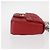 PRADA Borsa a Spalla in Pelle Nappa Goful con Catena Rossa Argento Auth 157786 Rosso - vista 3