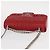 PRADA Borsa a Spalla in Pelle Nappa Goful con Catena Rossa Argento Auth 157786 Rosso - vista 6