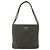 PRADA Schultertasche Nylon Khaki Silber Authentisch ti3532 - Ansicht 13