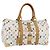 LOUIS VUITTON Keepall 45 Tasche Monogram Multicolor Weiß M92641 LV Auth BA8992SAV