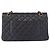 CHANEL Matelassé 25 Borsa a Doppio Faldone in Pelle Caviar Blu Navy Oro CC Auth 158359SM - vista 3