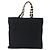 Borsa Tote in tela Salvatore Ferragamo con catena nera e oro Auth gh1290 - vista 3