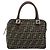 Borsa a mano in tela Zucca FENDI nera e marrone Auth 153067 Nero - vista 2