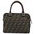Borsa a mano in tela Zucca FENDI nera e marrone Auth 153067 Nero - vista 3