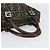 Borsa a mano in tela Zucca FENDI nera e marrone Auth 153067 Nero - vista 7