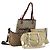 Borsa a Spalla Gucci GG Canvas Web Sherry Line PVC 4 Pezzi Beige Rosso Auth 151936