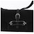 Borsa a Spalla Turita Chain in Raso Nero e Argento di Jimmy Choo Auth yk19524 - vista 17