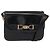 Borsa a Spalla CÉLINE Carrozza in Pelle Nera e Oro Auth gh1220 Nero D'oro