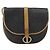 Borsa a spalla in tela a nido d'ape PVC nera e dorata Christian Dior Auth 150955 Nero D'oro - vista 13