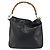 Borsa a Spalla in Pelle Gucci Bamboo 2way Nera Oro 001 0166 1638 Auth 151017 Nero D'oro - vista 13