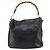 Borsa a Spalla in Pelle Gucci Bamboo 2way Nera Oro 001 0166 1638 Auth 151017 Nero D'oro - vista 2