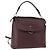 FENDI Back To School Backpack Leather 2way Bordeaux Silver Auth 148468 Silvery Dark red