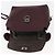 FENDI Back To School Backpack Leather 2way Bordeaux Silver Auth 148468 Silvery Dark red - view 21