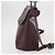 FENDI Back To School Backpack Leather 2way Bordeaux Silver Auth 148468 Silvery Dark red - view 3