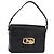 Borsa a Spalla CÉLINE Carrozza in Pelle Nera e Oro Auth 155706 Nero D'oro