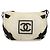 Borsa a Spalla CHANEL Sports COCO Mark in Tela Beige Argento CC Auth ar13844 - vista 2