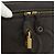 Pochette Vanity CHANEL COCO Mark in Pelle Caviar Marrone Oro CC Auth bs31399 D'oro - vista 14