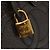 Pochette Vanity CHANEL COCO Mark in Pelle Caviar Marrone Oro CC Auth bs31399 D'oro - vista 15
