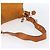 Borsa a Spalla PRADA Nylon Arancione Oro Auth 154692 D'oro - vista 7