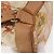Zaino LOEWE in tela e pelle beige oro Auth BA8695 D'oro - vista 17