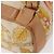 Zaino LOEWE in tela e pelle beige oro Auth BA8695 D'oro - vista 8