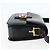Sac à épaule CÉLINE Carrosse en cuir noir et or Auth ka895 Doré - vue 5