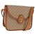 Céline Borsa a Spalla in Tela Macadam CELINE PVC Beige Oro Auth 158828 D'oro