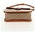 Céline Borsa a Spalla in Tela Macadam CELINE PVC Beige Oro Auth 158828 D'oro - vista 11