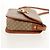 Céline Borsa a Spalla in Tela Macadam CELINE PVC Beige Oro Auth 158828 D'oro - vista 5