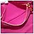 PRADA Borsa a Mano Canapa PM in Tela Rosa Oro Auth ka913 D'oro - vista 20