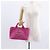 PRADA Borsa a Mano Canapa PM in Tela Rosa Oro Auth ka913 D'oro - vista 22