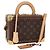 LOUIS VUITTON Borsa a Mano Monogram Petite Vallees 2way M20468 LV Auth 157427SM Monogramma
