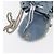 Salvatore Ferragamo Vala Backpack Denim 2way Blue Silver Auth 156378 - view 19