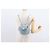Salvatore Ferragamo Vala Backpack Denim 2way Blue Silver Auth 156378 - view 24