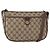 Borsa Sherry Line GG Supreme Web di GUCCI in PVC beige e oro 89 02 077 Auth 156280 D'oro