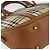 Bolsa de mão Nova Check em PVC da BURBERRY 2 vias Bege Ouro Auth fm4955 Dourado - vista 10