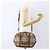Bolsa de mão Nova Check em PVC da BURBERRY 2 vias Bege Ouro Auth fm4955 Dourado - vista 24