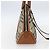 Bolsa de mão Nova Check em PVC da BURBERRY 2 vias Bege Ouro Auth fm4955 Dourado - vista 3