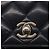 CHANEL Borsa a Spalla Matelassé in Pelle di Agnello Blu Navy Oro CC Auth 156505 D'oro - vista 18