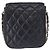 CHANEL Borsa a Spalla Matelassé in Pelle di Agnello Blu Navy Oro CC Auth 156505 D'oro - vista 2
