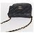 CHANEL Borsa a Spalla Matelassé in Pelle di Agnello Blu Navy Oro CC Auth 156505 D'oro - vista 6