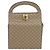 Céline Borsa a mano in tela Macadam CELINE PVC beige oro Auth mr1651 D'oro - vista 13